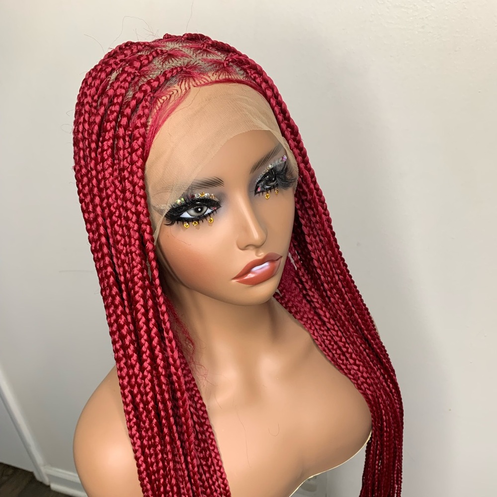 Full closure braided wig